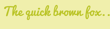 Image with Font Color BAC427 and Background Color F0EFAC
